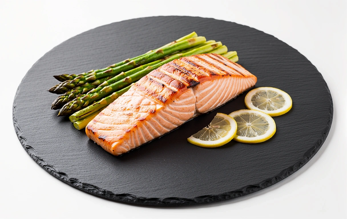 Salmón con espárragos